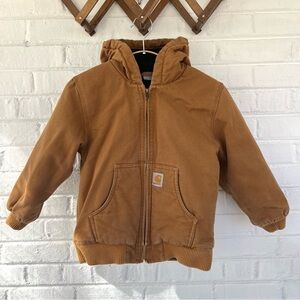 Carhartt Brown Canvas Hooded Jacket